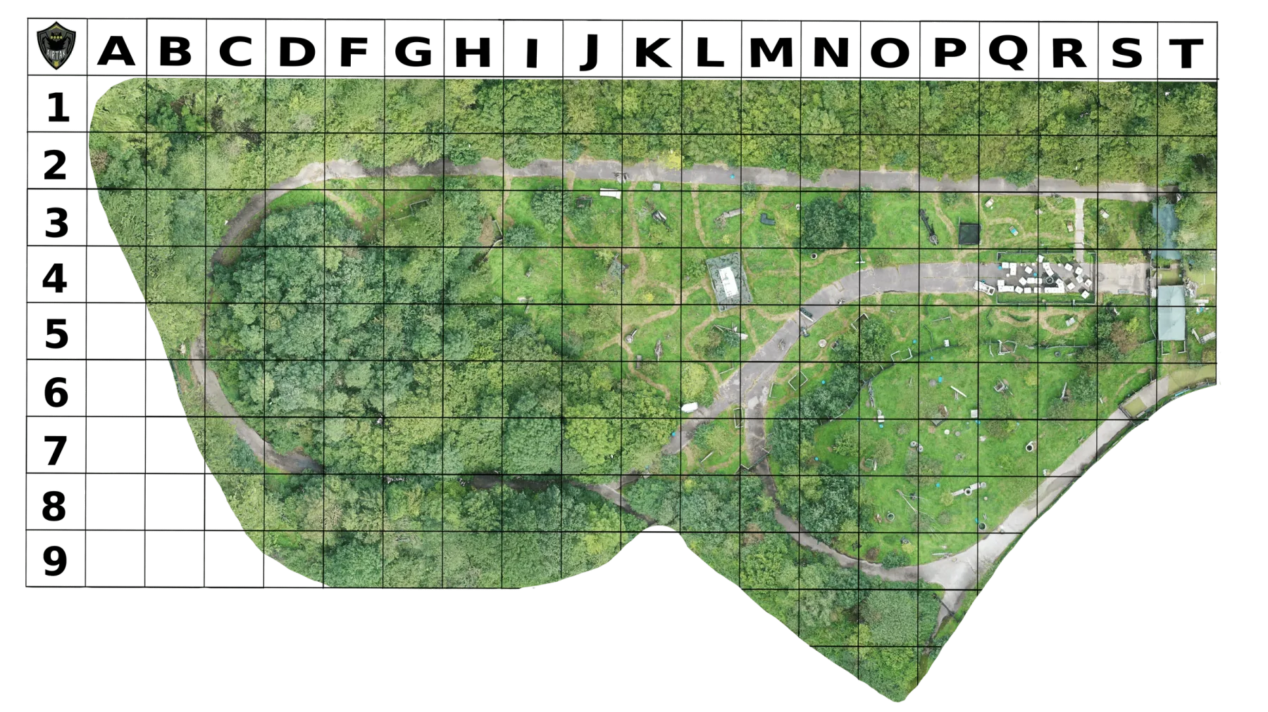 Veldkaart van Area 24