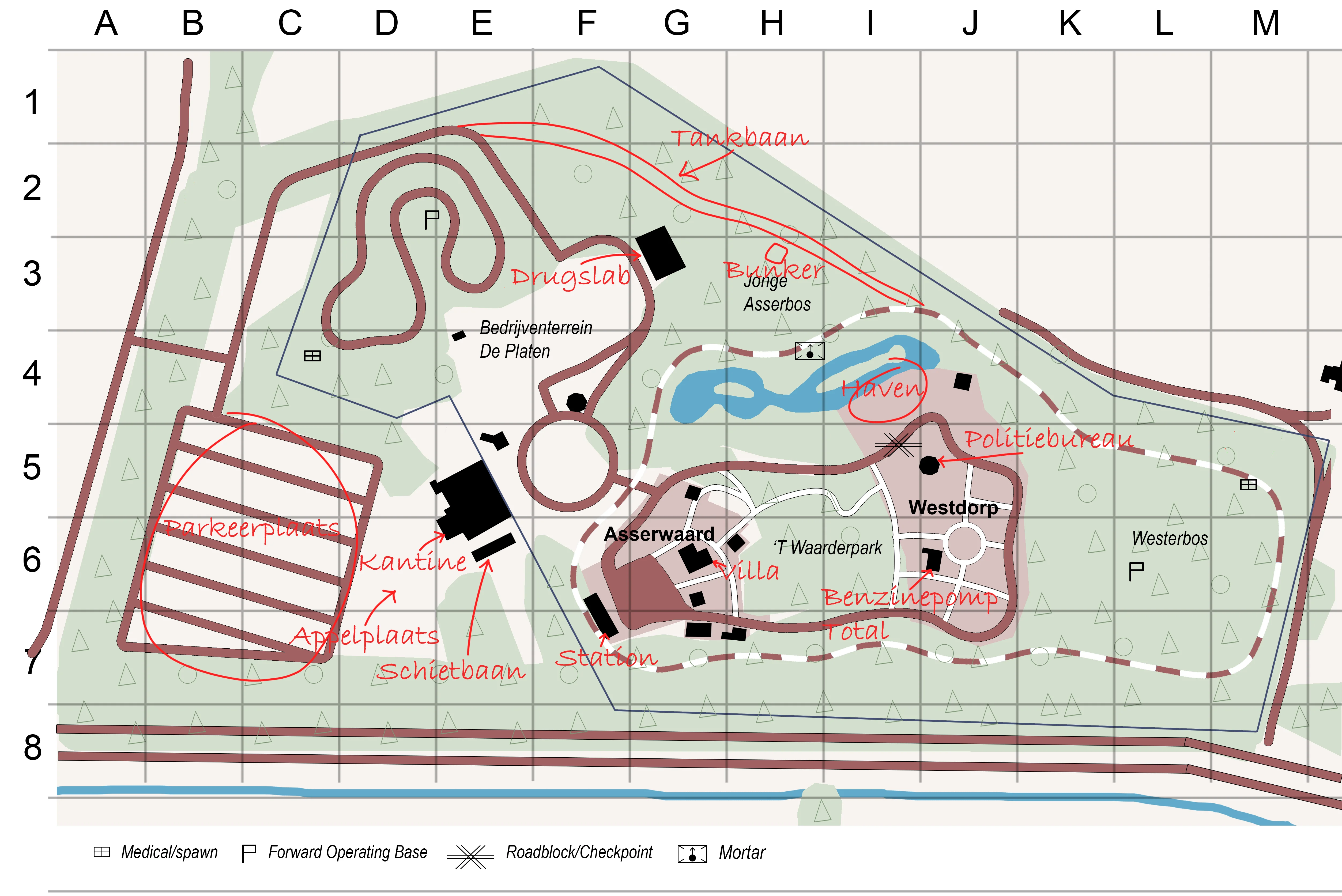 Field map of Copperhead Tactical