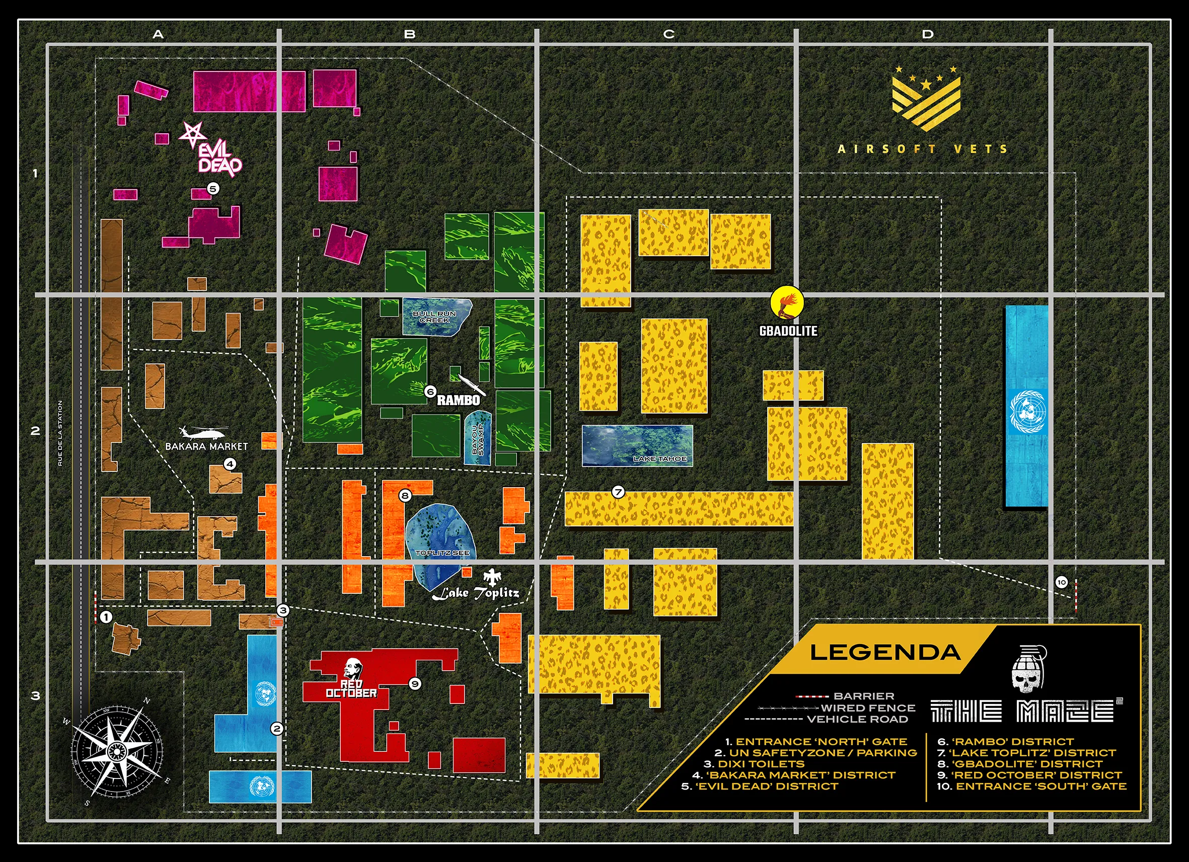 Field map of The Maze II